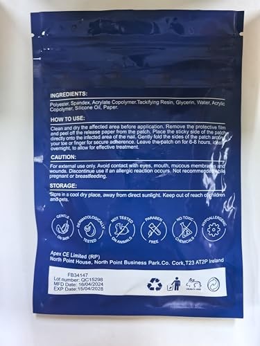 Nail Patches 42 PCS Toenail Treatment Extra Strength 8-Hour Overnight Fast Repai