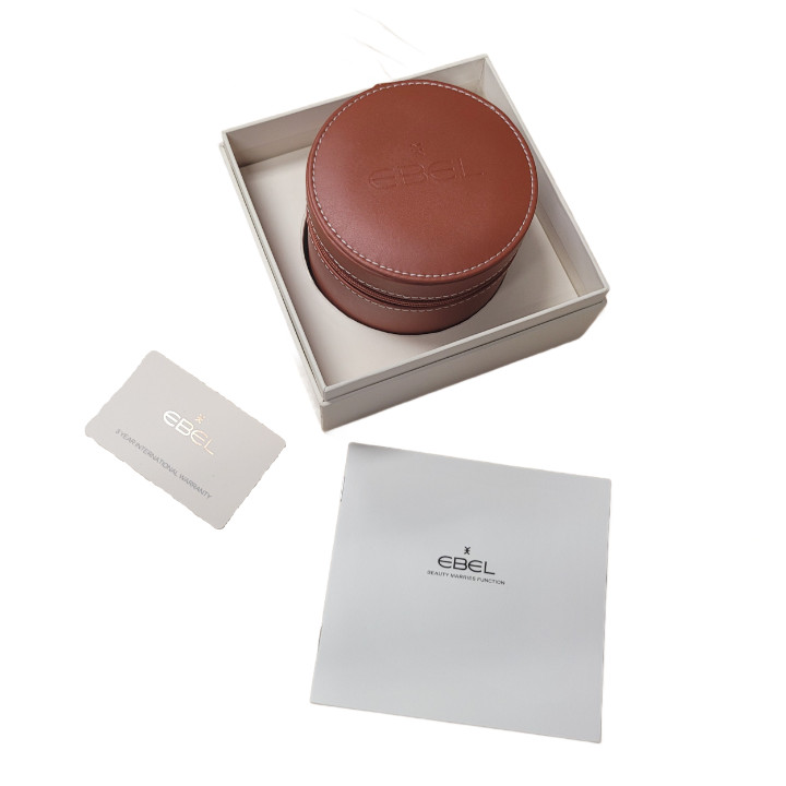 EBEL WATCH TAN LEATHER PRESENTATION DISPLAY GIFT BOX CARD & MANUAL