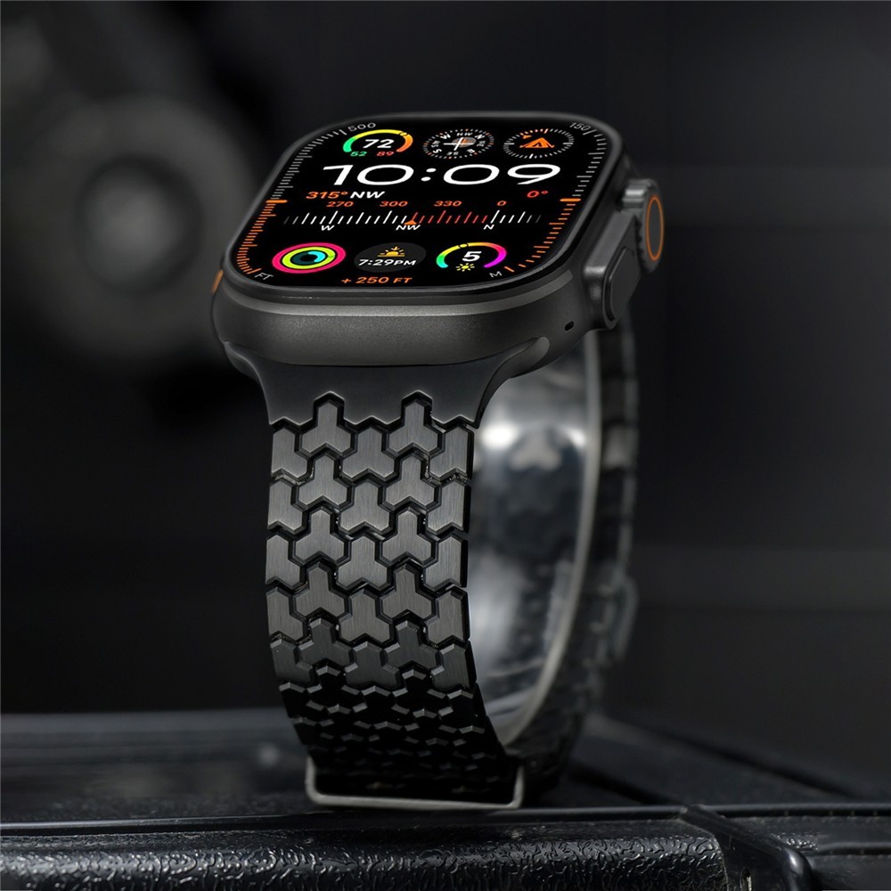 Magnetic Stainless Steel Bracelet Band for Apple Watch Ultra 3 2 1 49mm S11 10 9