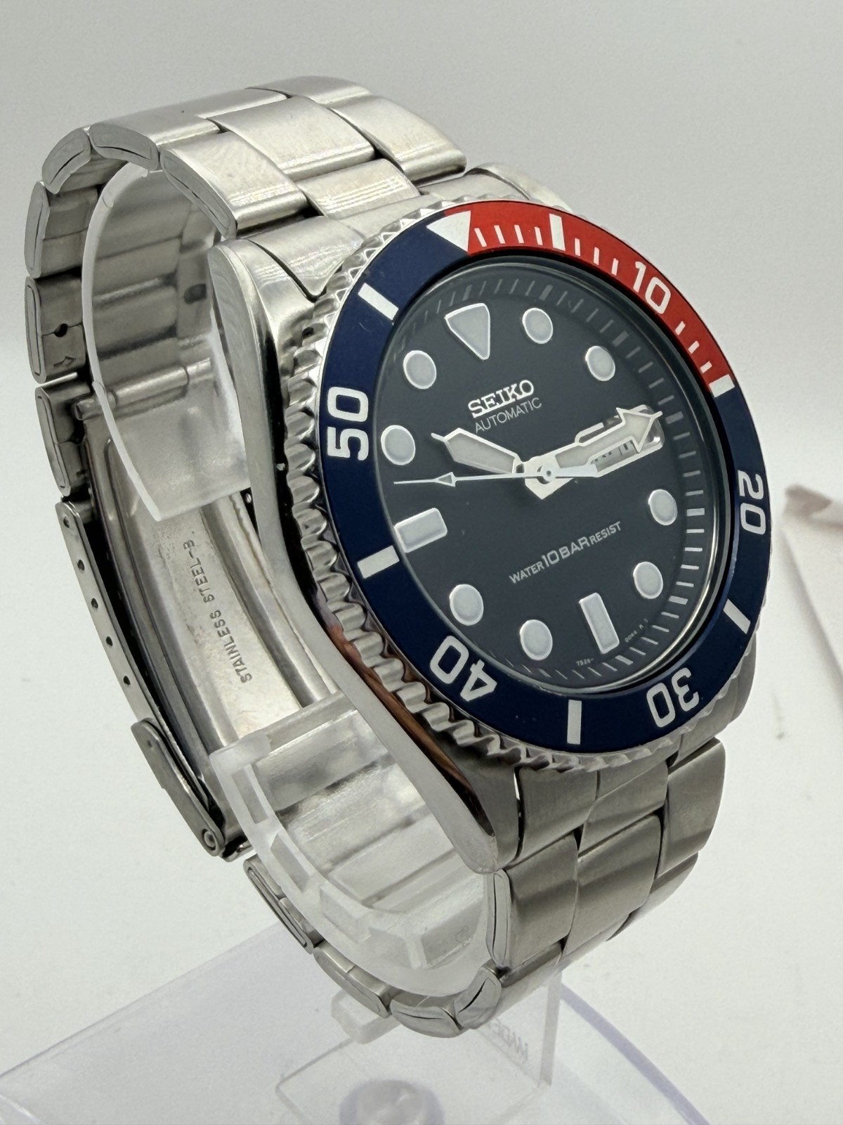 [Near MINT] Seiko Diver 100m SKX033 7S26 -0040 Pepsi Automatic Mens Watch