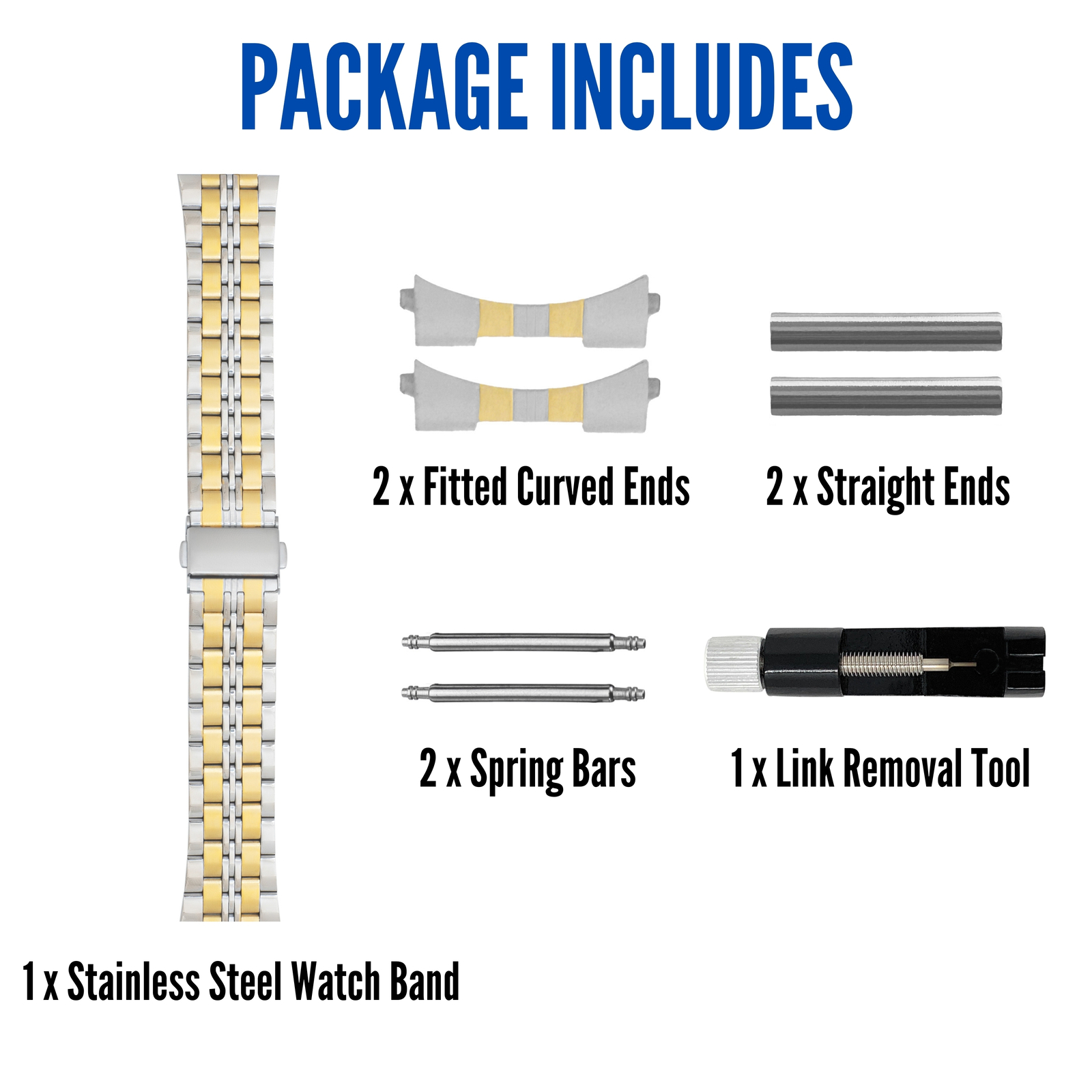 20mm Jubilee Stainless Steel Metal Watch Band for Armand Nicolet JH9 Datum, MH2