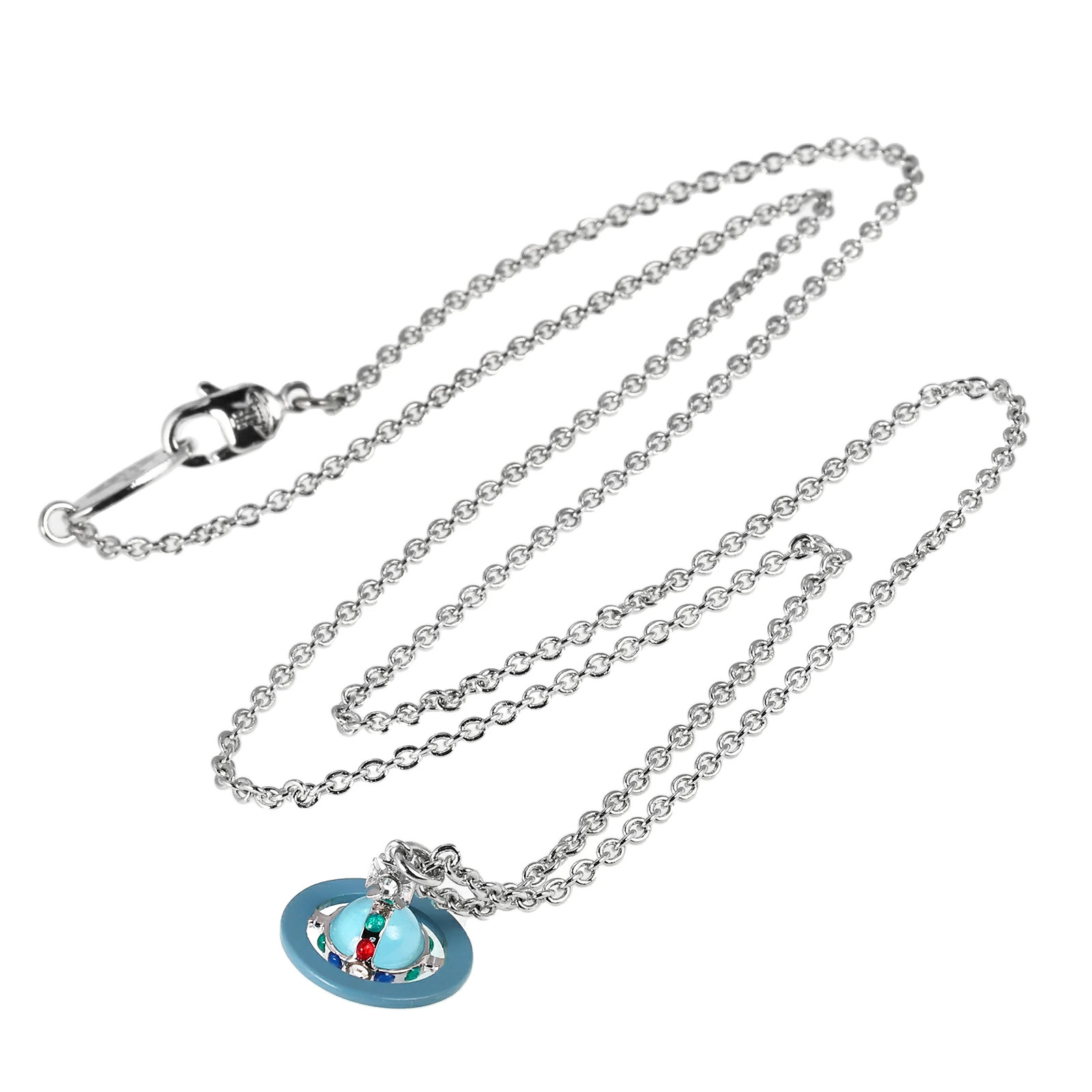 Vivienne Westwood Necklace Pendant MAN. PETITE ORB PENDANT Crystal/LIGHT