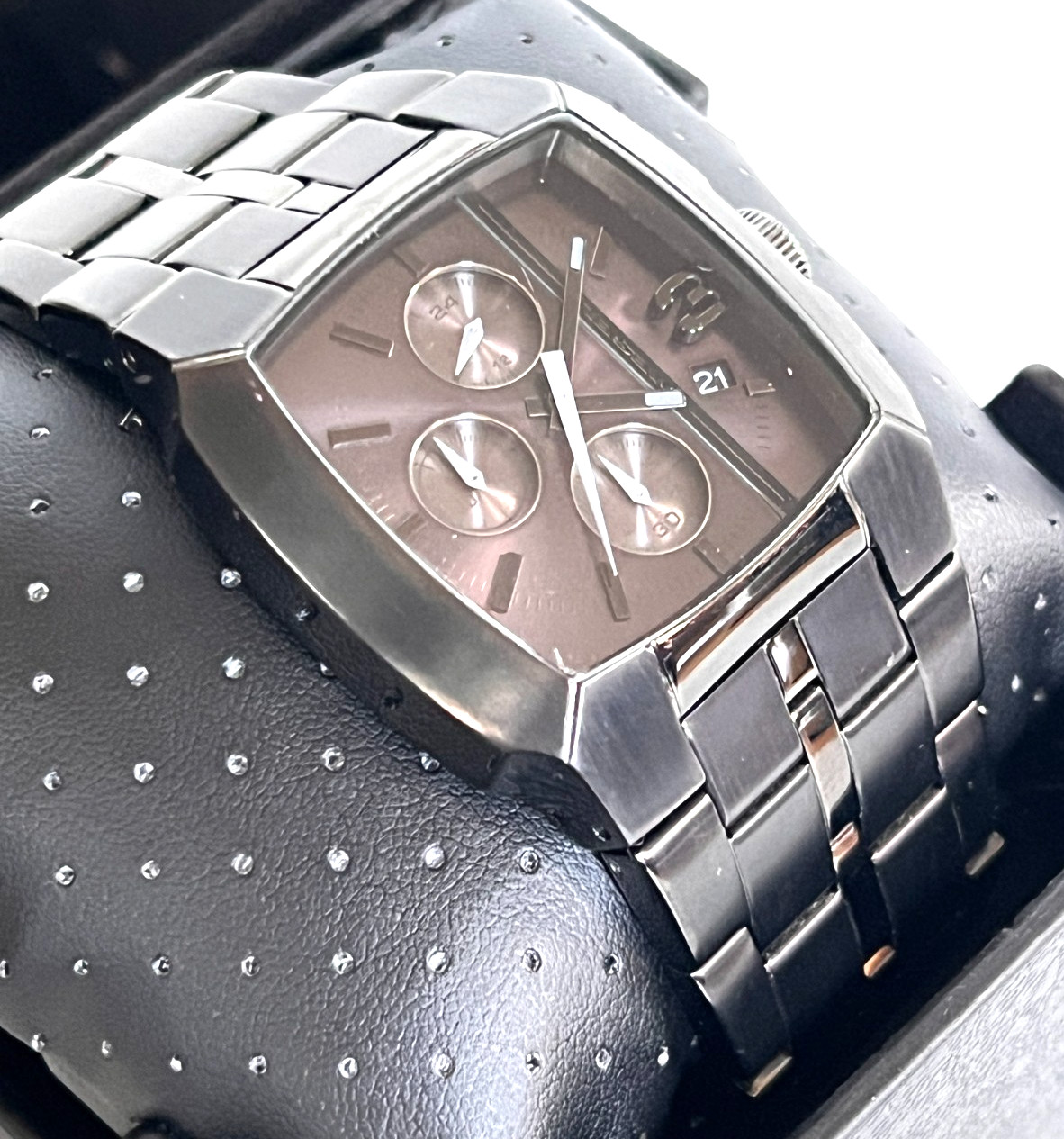 DIESEL DZ4260 Mens Chronograph Gunmetal Ion Plated SSteel Bracelet STORE DISPLAY