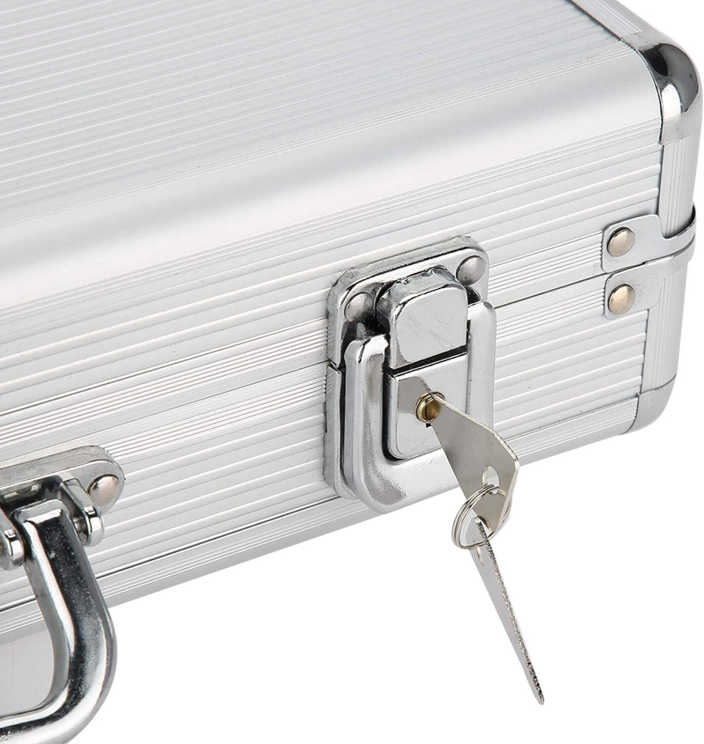 Aluminum Watch Case 24 Grids Briefcase Storage Box Watches Collectors Display
