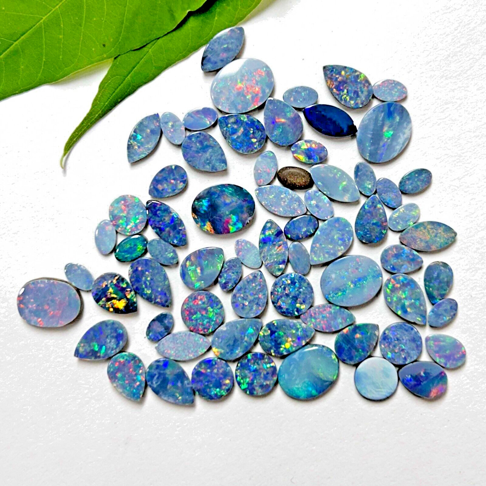 Natural Boulder Opal Mix Shape Loose Gemstone Lot 5-8 Pcs 3-10 MM 5 CT