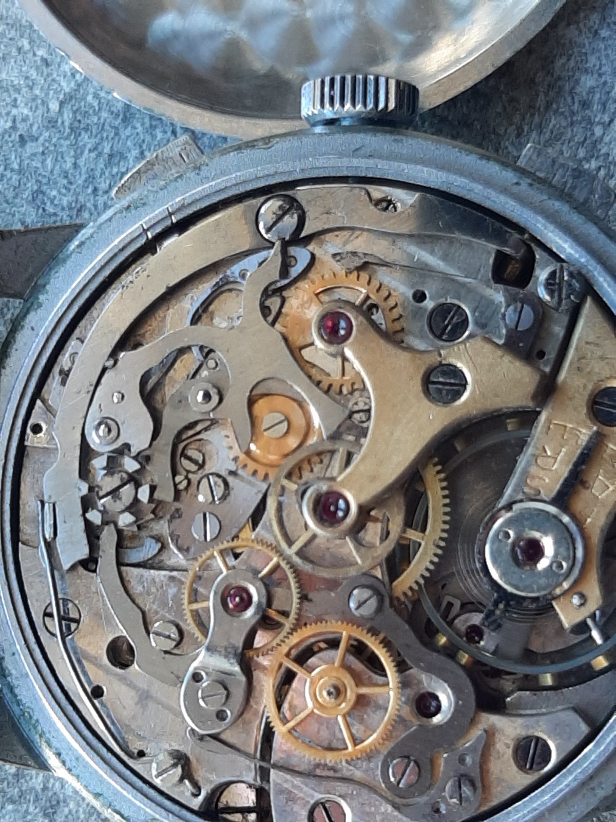 RARE IMPERIAL WATCH MANUAL CHRONOGRAPH 1950s Cal. LANDERON 52 Column Wheel