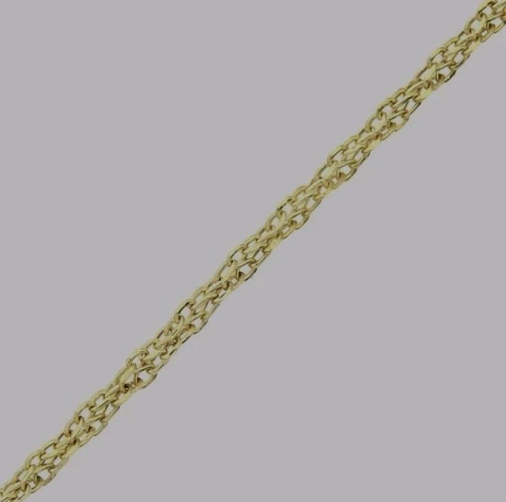 Citerna 9ct Yellow Gold Link Chain Necklace 46cm 3mm Hallmarked 375