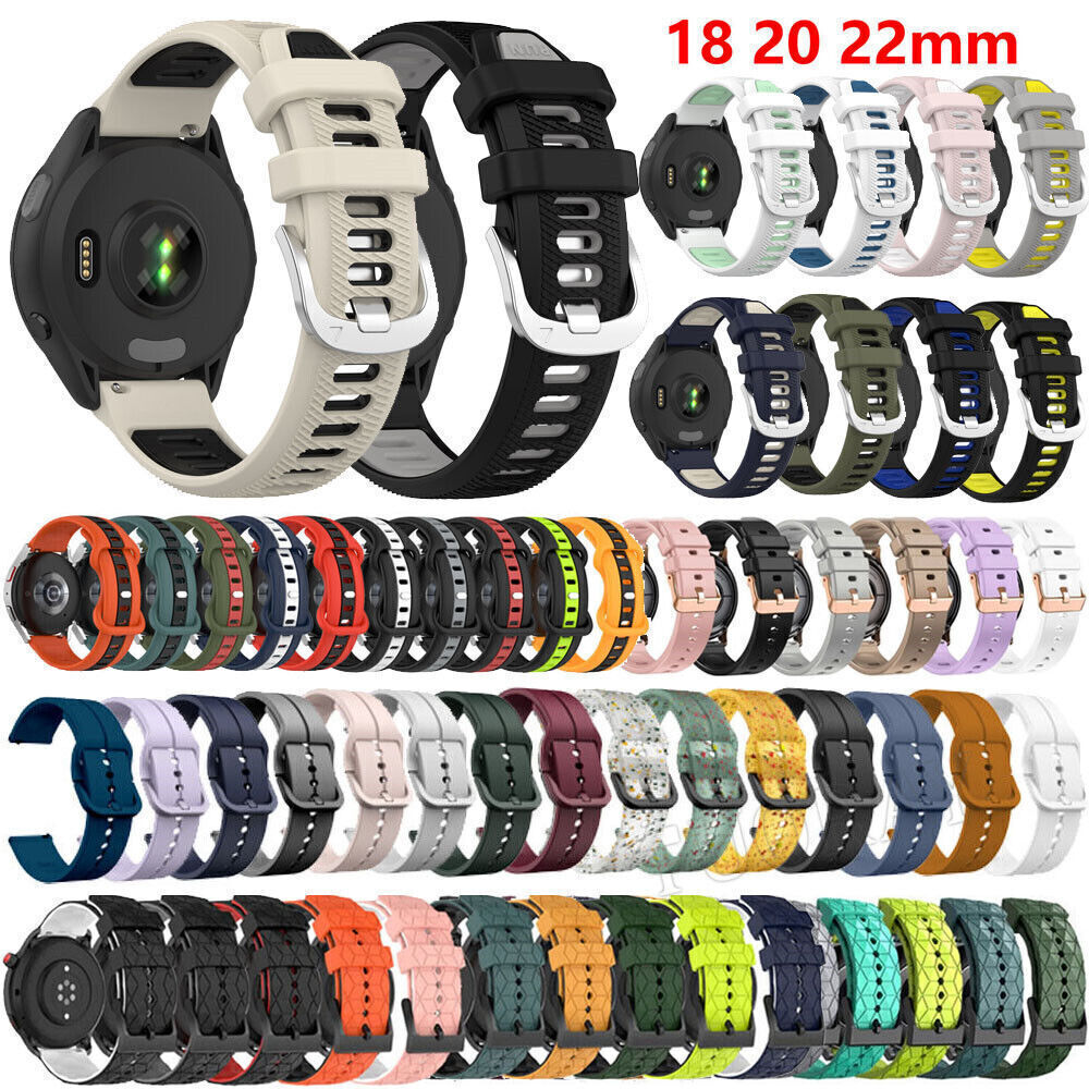 Silicone Watch Band Strap For Garmin Venu 3 2 3S 2S 2Plus SQ Vivoactive 3 4 5 4S