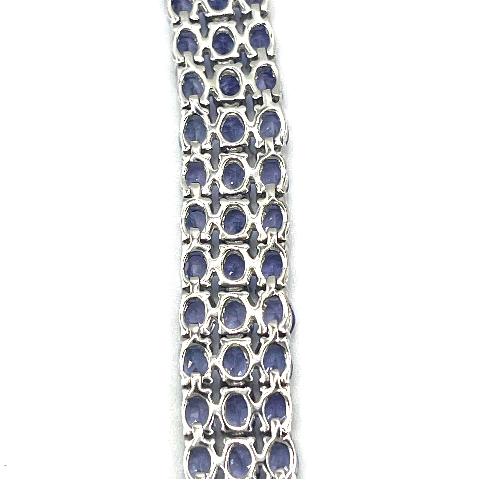 Effy Bracelet Tennis Sz 7 Tanzanite 3 Strand Purple Sterling 925 NEW MSRP $1,450