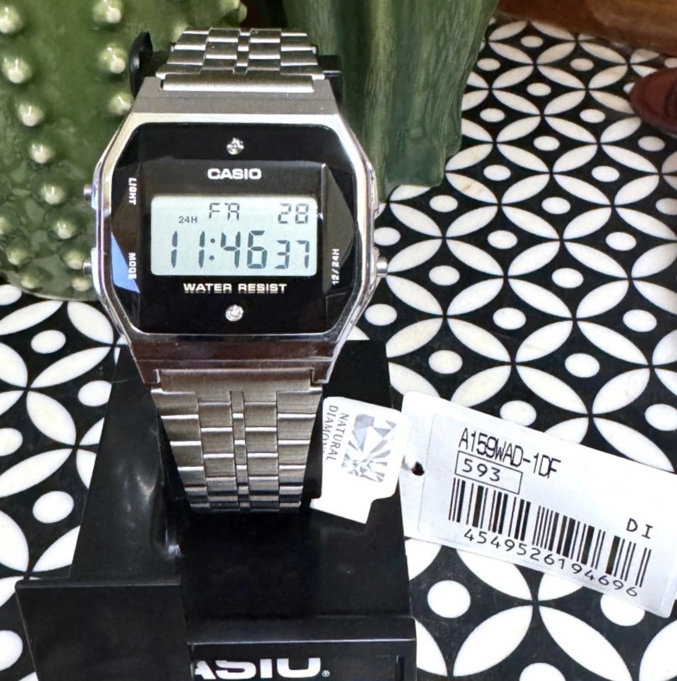 CASIO A159WAD-1D Diamond Series Digital Watch