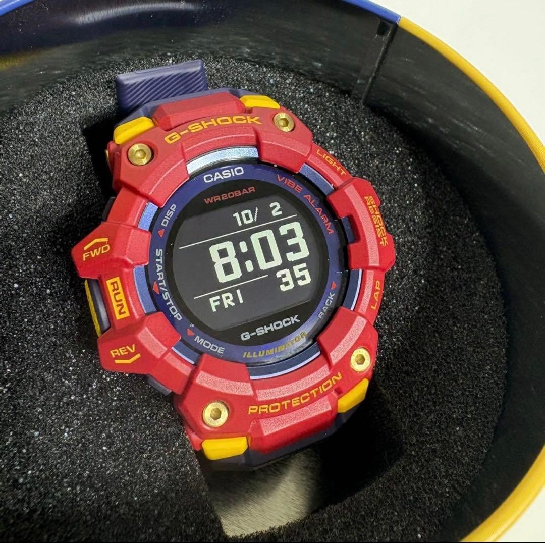 CASIO G-SHOCK FC Barcelona Collaboration GBD-100BAR-4JR G-SQUAD Watch Used Japan