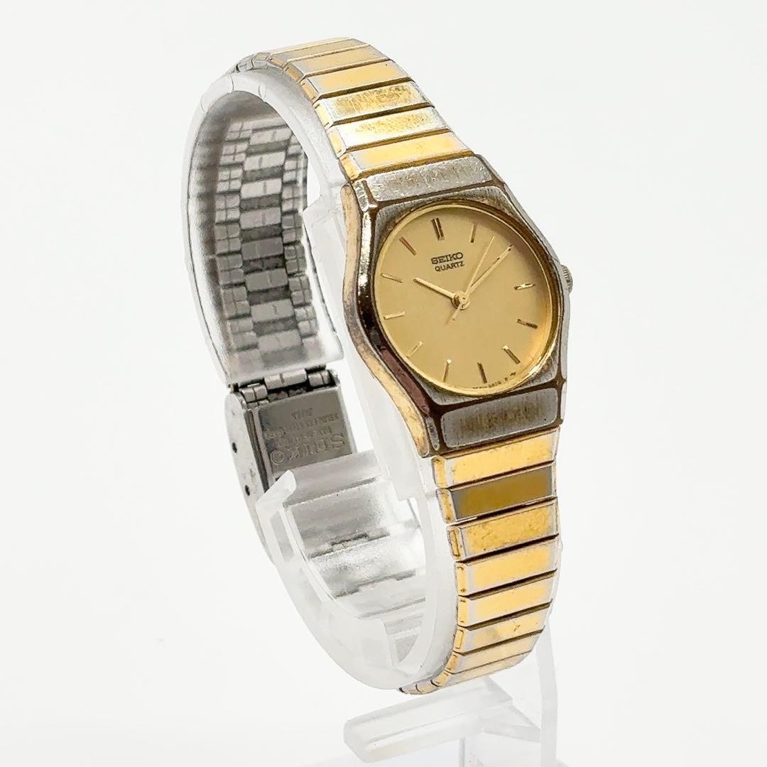 Working item SEIKO Ladies Watch Quartz New Battery Gold