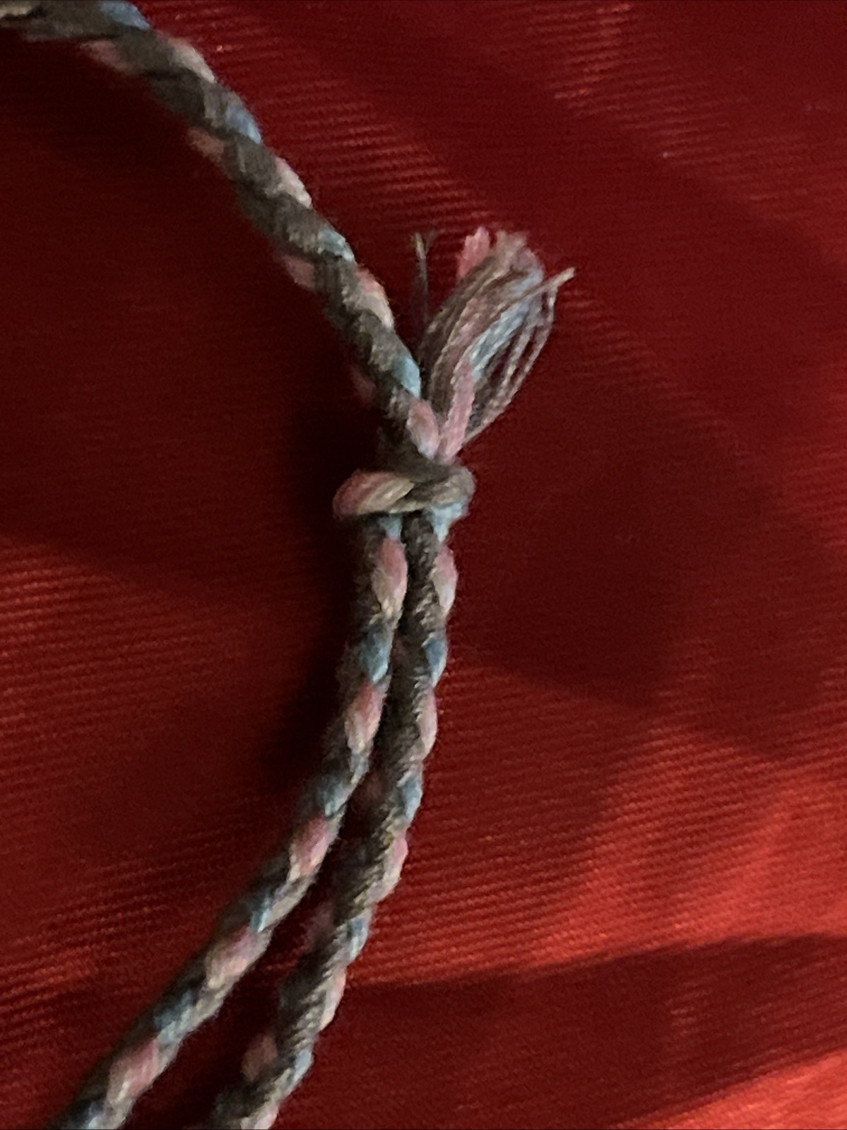 NEW BOHO BRAIDED THREAD FRIENDSHIP BRACELET ADJUSTABLE SKY BLUE GRAY PINK WHITE