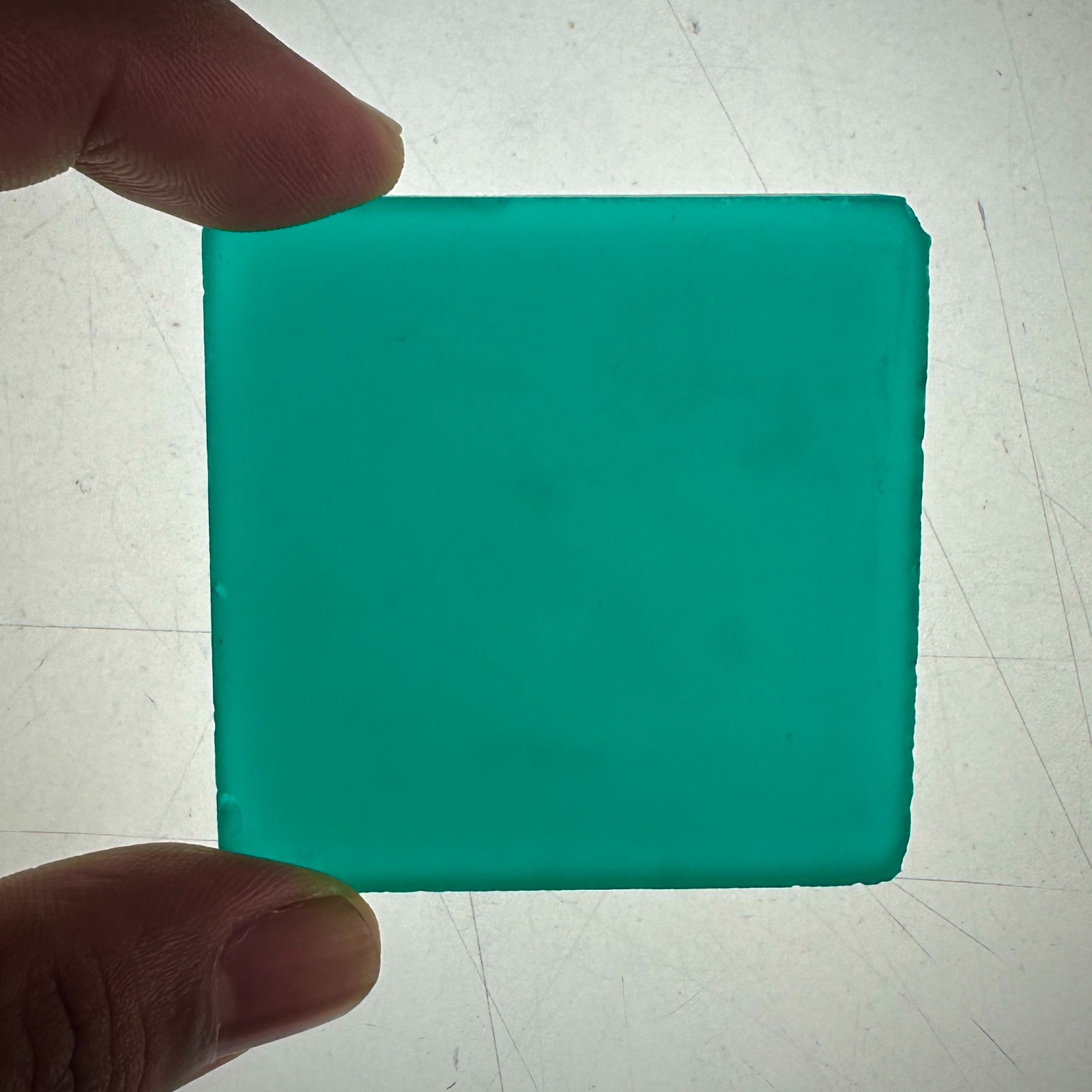 75 G Paraiba Green YAG CERAMIC ( Yttrium Aluminum Garnet ) ROUGH LAB CREATED