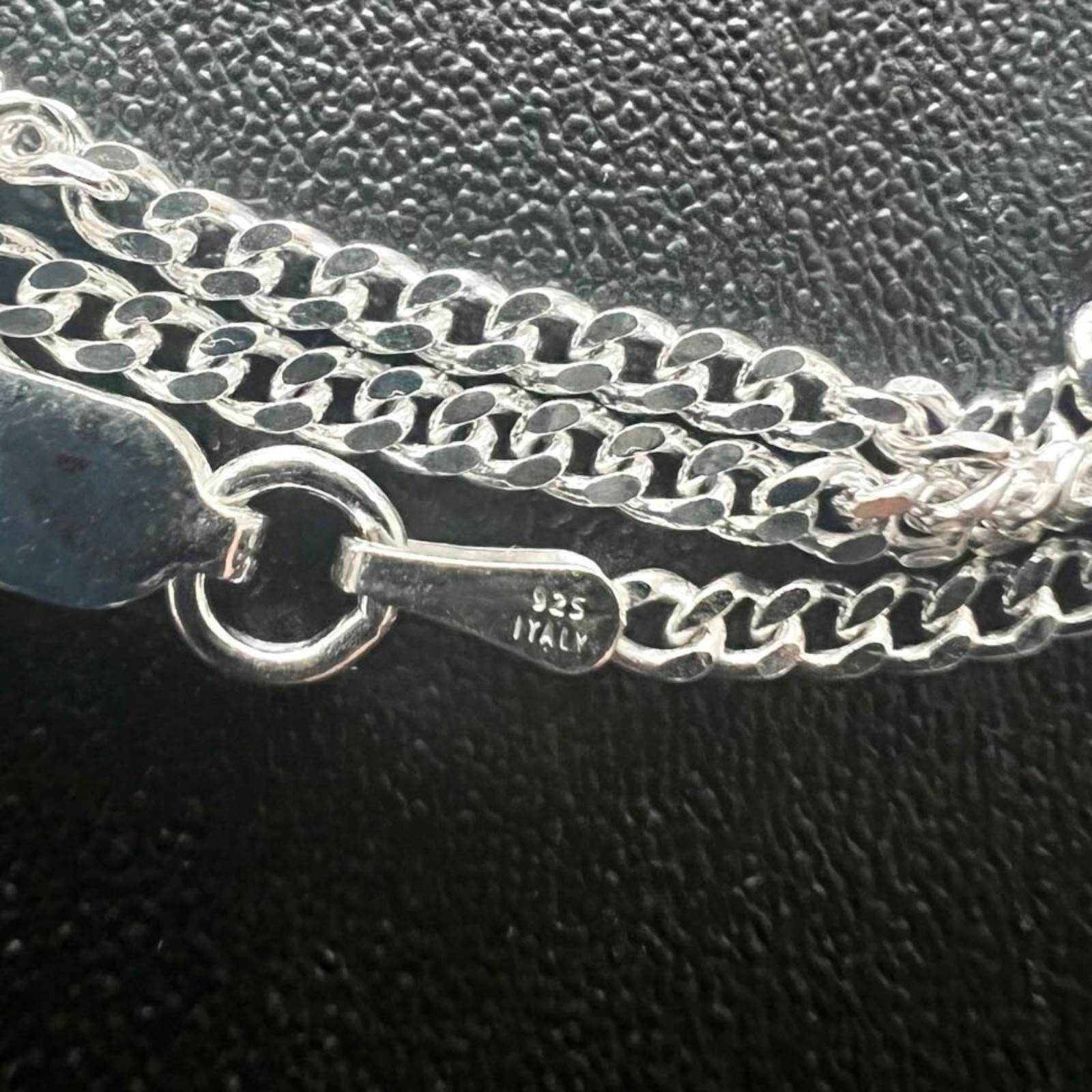 925 Sterling Silver Curb Chain Necklace 2mm Italy 16-30in Pendant Chain
