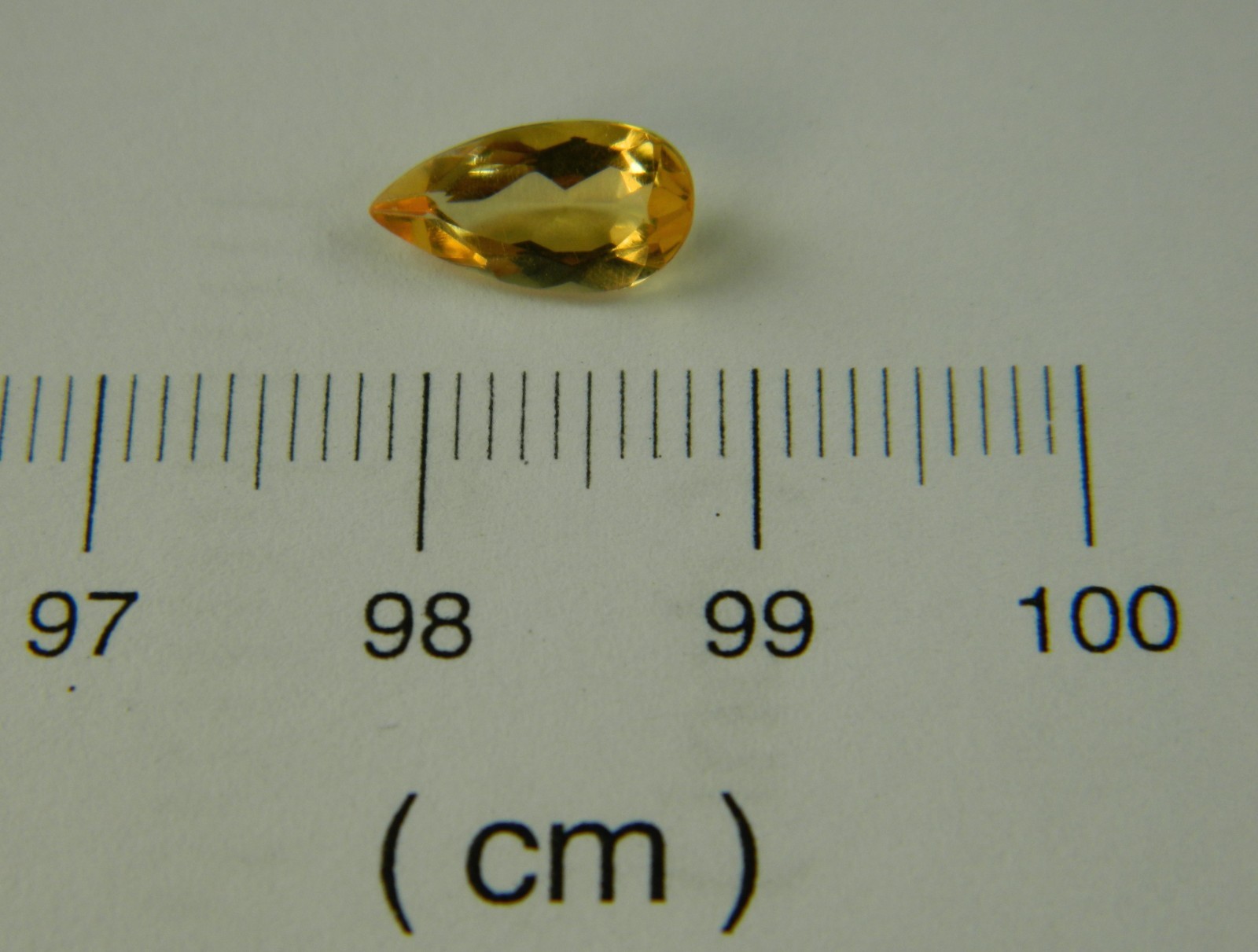 Imperial Topaz 1.27 Ct Clarity VVS Pear Cut Natural Golden Brazil I216