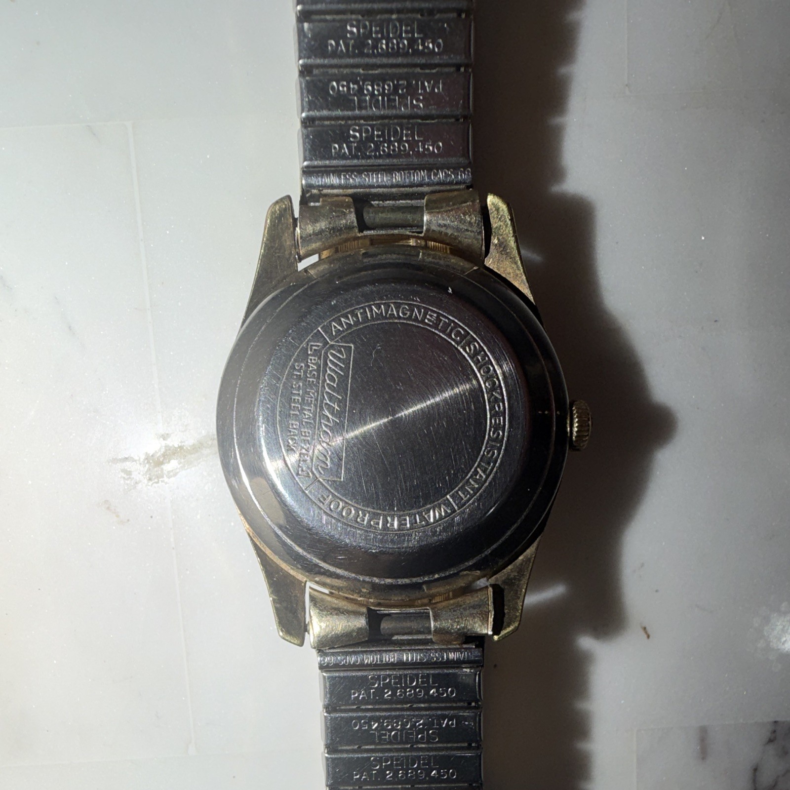 1950s Vintage Waltham Automatic 17 Jewels Watch 10K GF Red Arrow