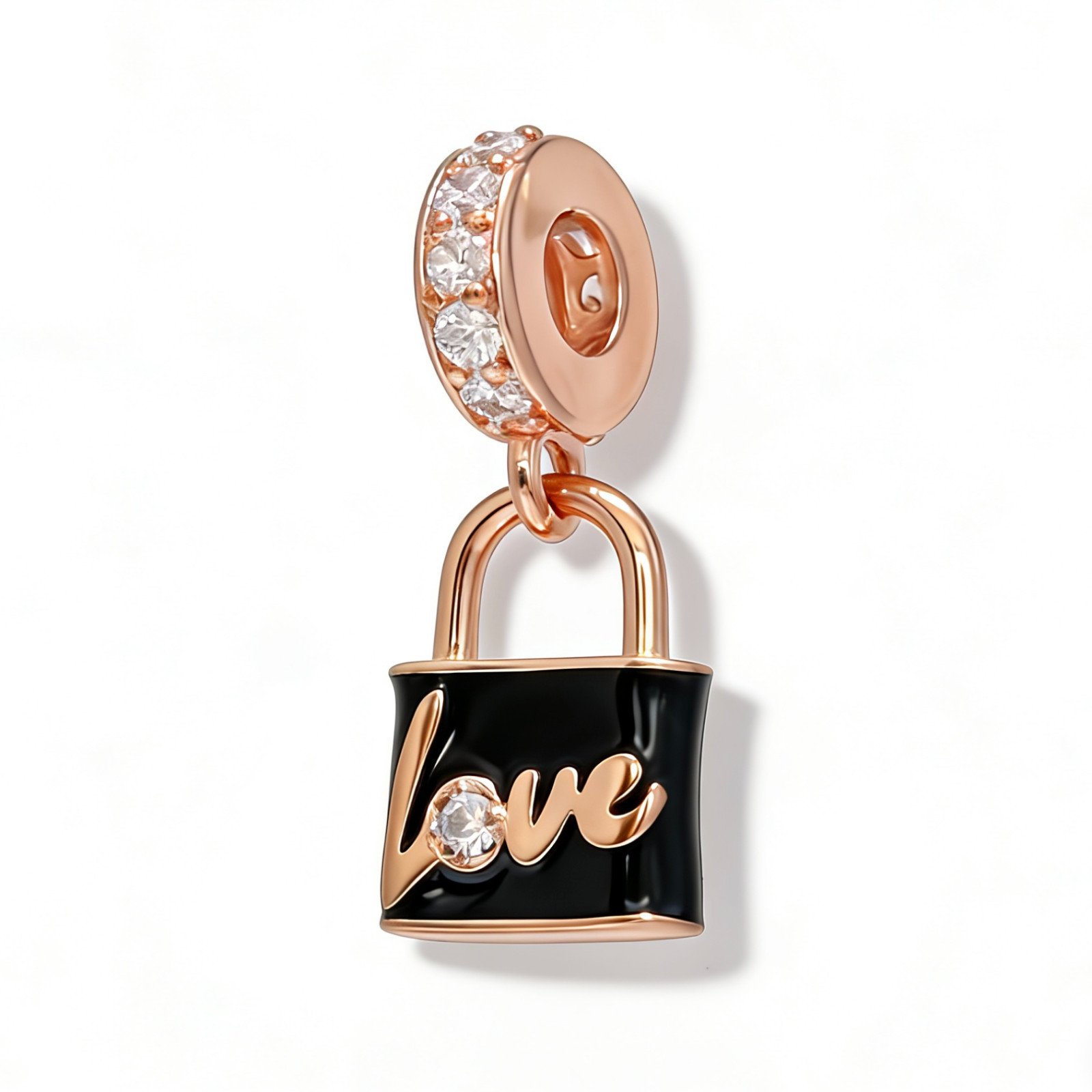 Pandora Love Padlock Dangle Charm #782508C01, Valentine’s Day Gift