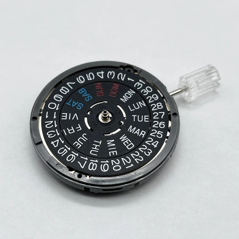 Japan Genuine NH36 Movement English-Spanish Datewheel Crown at 3.0/3.8 O’clock