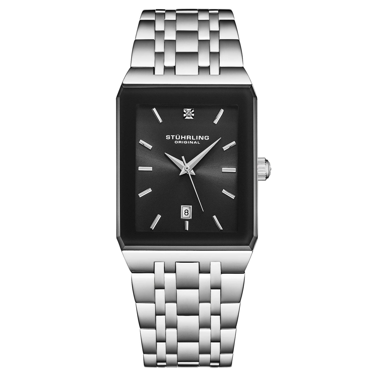 Empire Edge 4084 30x45mm Black/Silver | Black Dial Wristwatch 4084.1