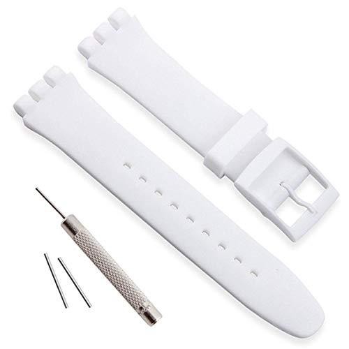 Jelly Silicone Watch Strap for Swatch 16mm 17mm 19mm 20mm Waterproof Band