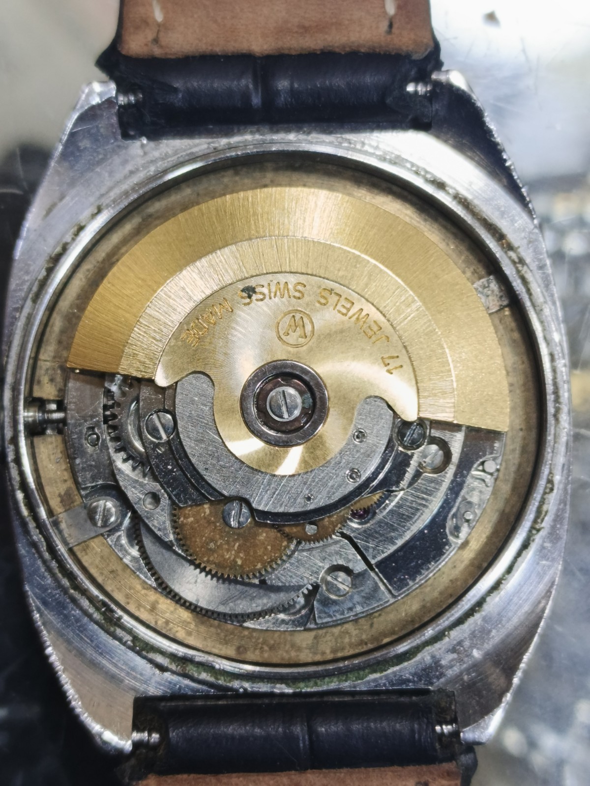 VINTAGE ZODIAC Saddam Hussein Arabic Dial Auto ETA 2879 in ZENITH Steel Case