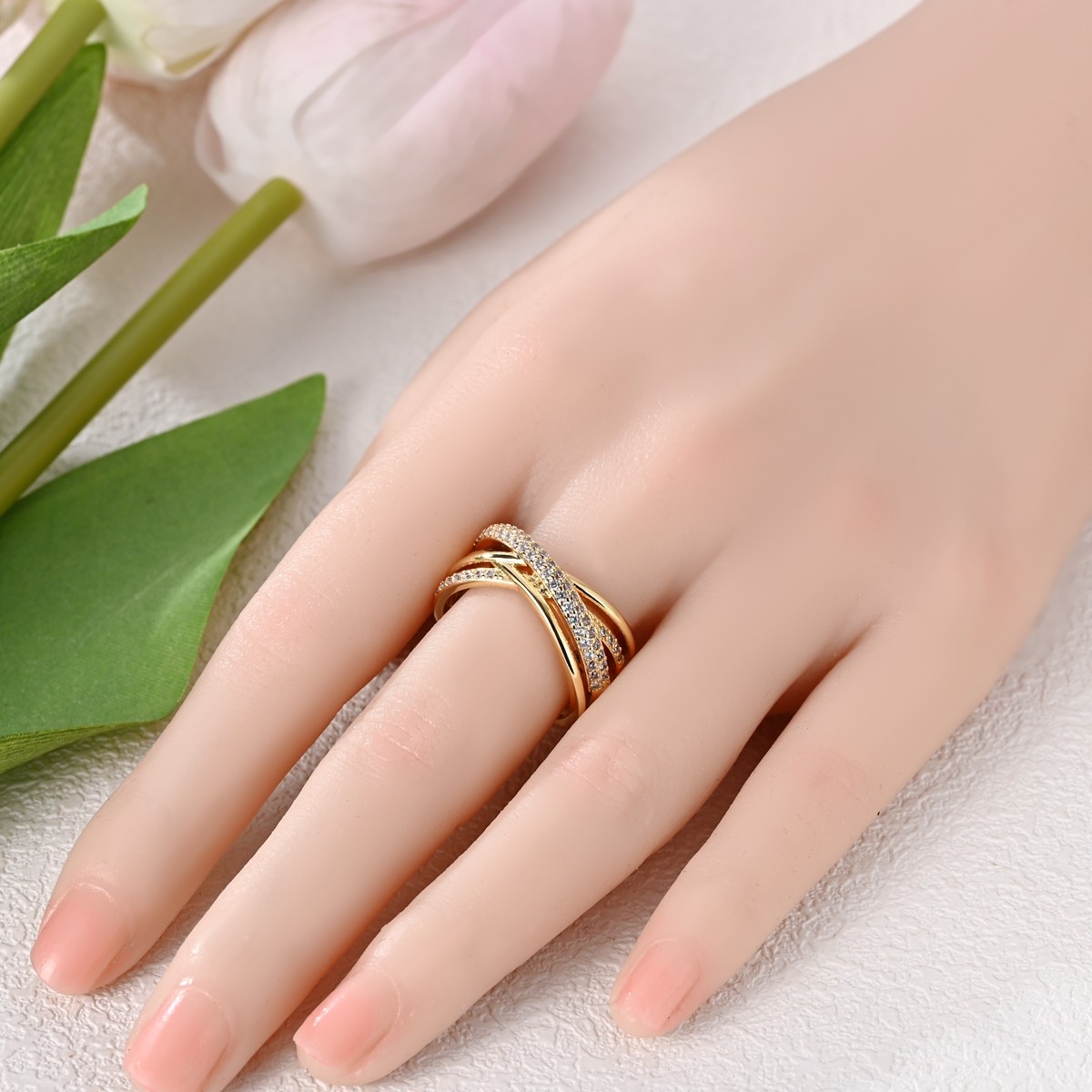 LAZA Original 925 Sterling Silver Ring Cross CZ for Women Jewelry