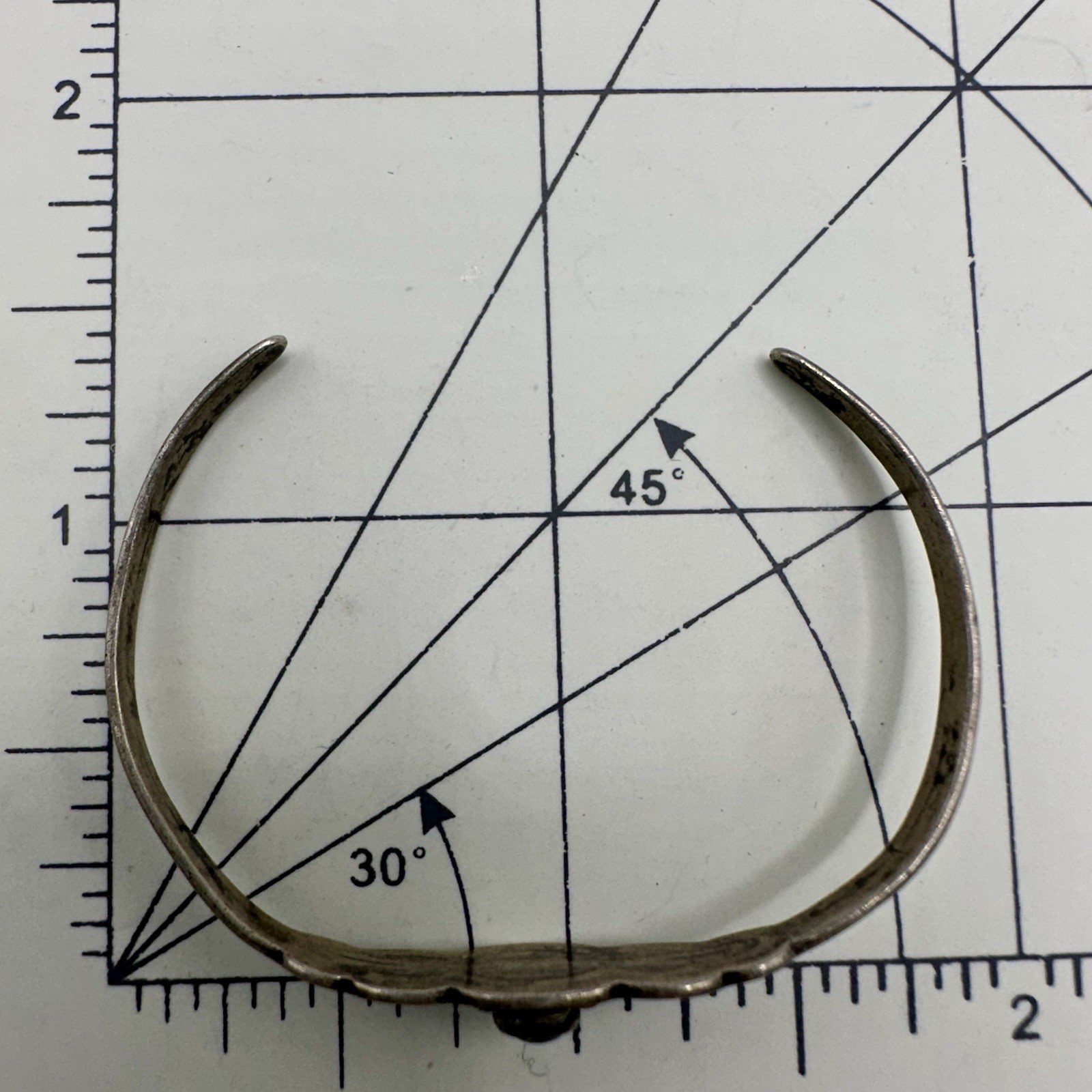 Native American Cuff Bracelet Fred Harvey Era Sterling Silver Turquoise Size 5 S