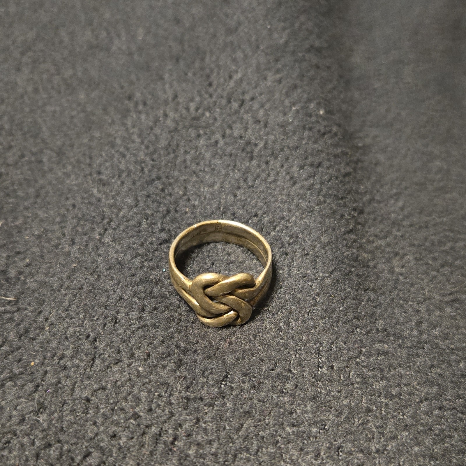 Vintage 925 Sterling Silver Celtic Knot Band Double Love Knot Ring Size 7