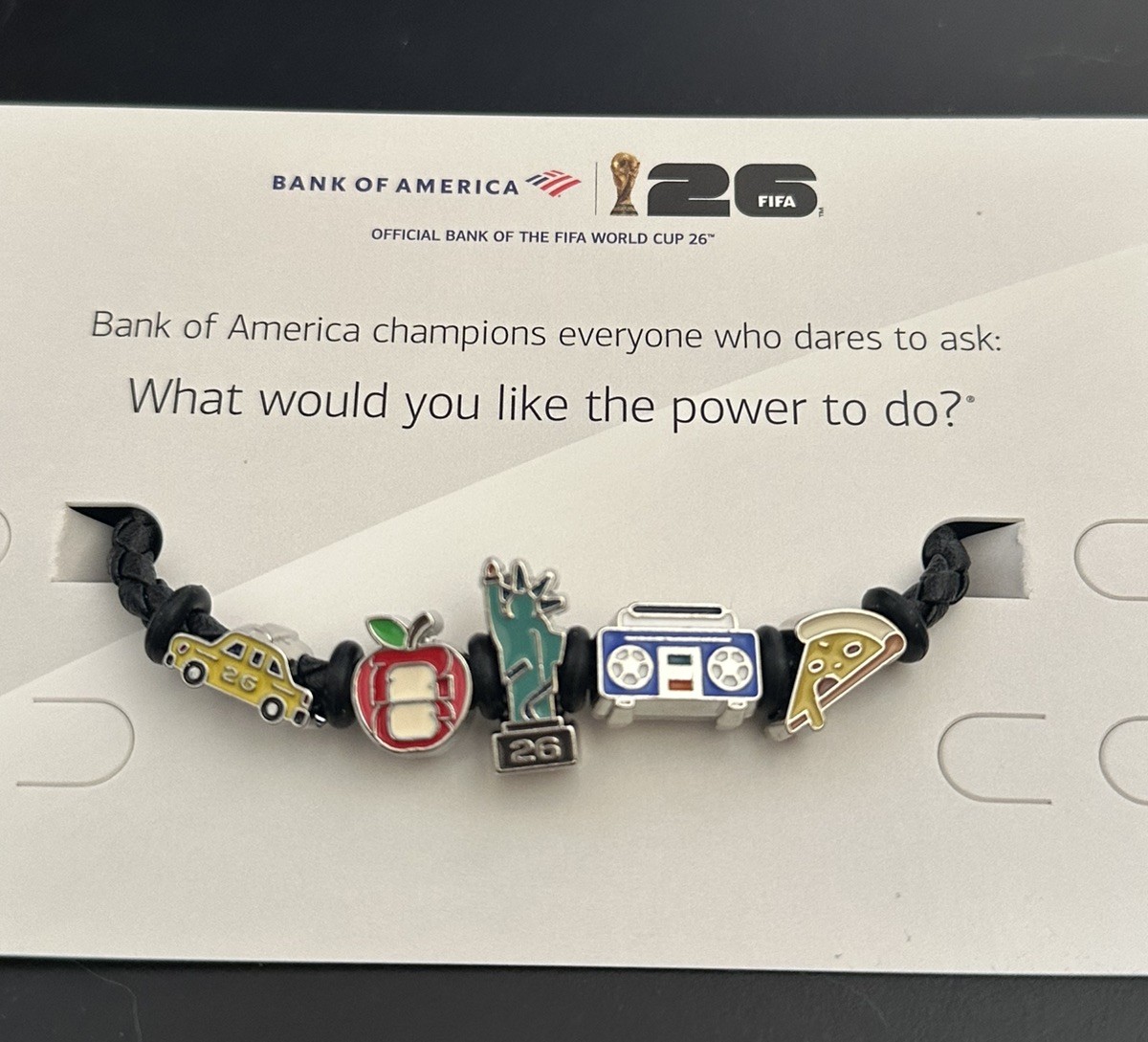 2026 FIFA World Cup Bank of America Charm Bracelet New York City Exclusive