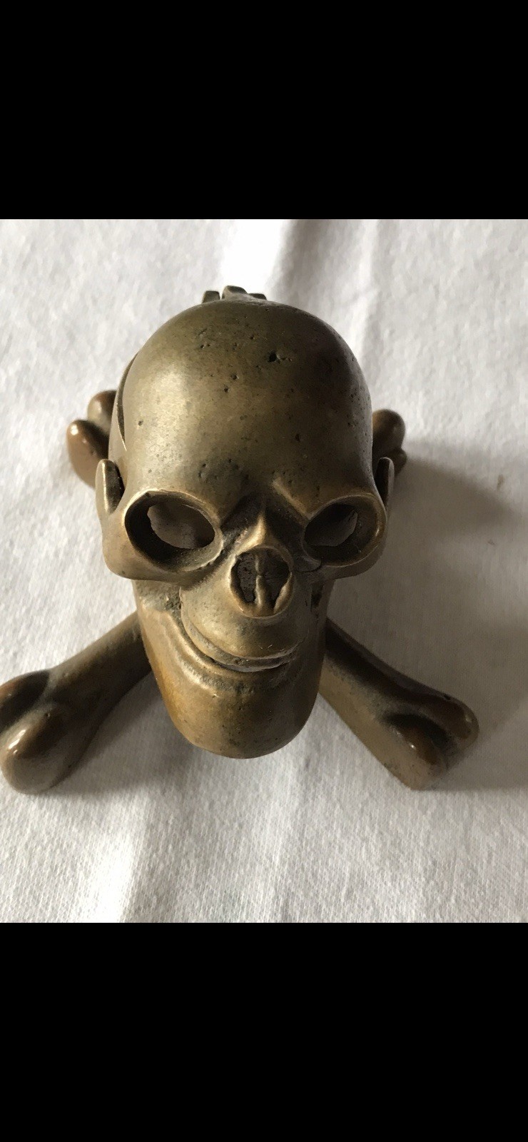 Vintage Memento Mori Skull, desk-top paper weight-