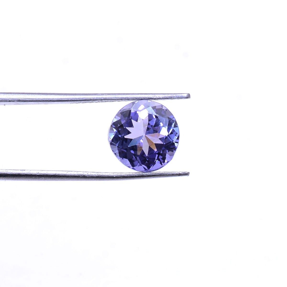VVS Tanzanite Premium 9mm Round Cut 4.16 Cts, Rare D Block AAA Flawless Gemstone