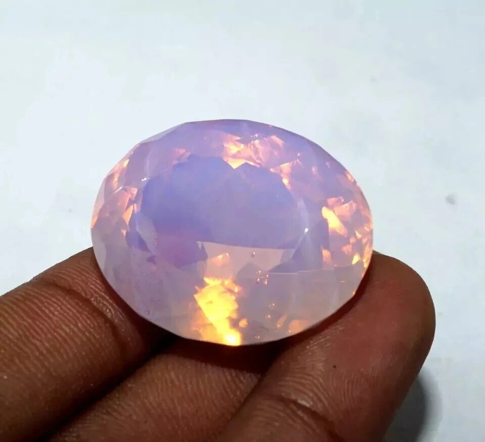 Welo Australian Pink Opal Oval Cut 94-96 Ct Natural Loose EGL Certified Gemstone