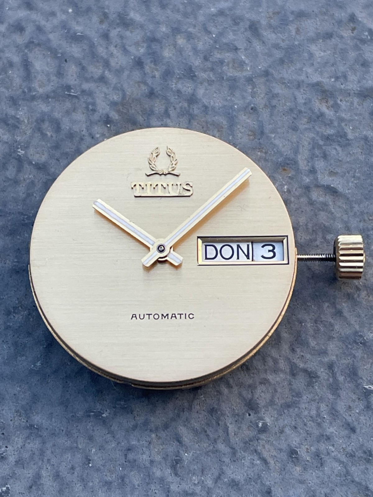 1970’s swiss automatic TITUS EL SOLVIL wristwatch project cal. ETA 2879 !