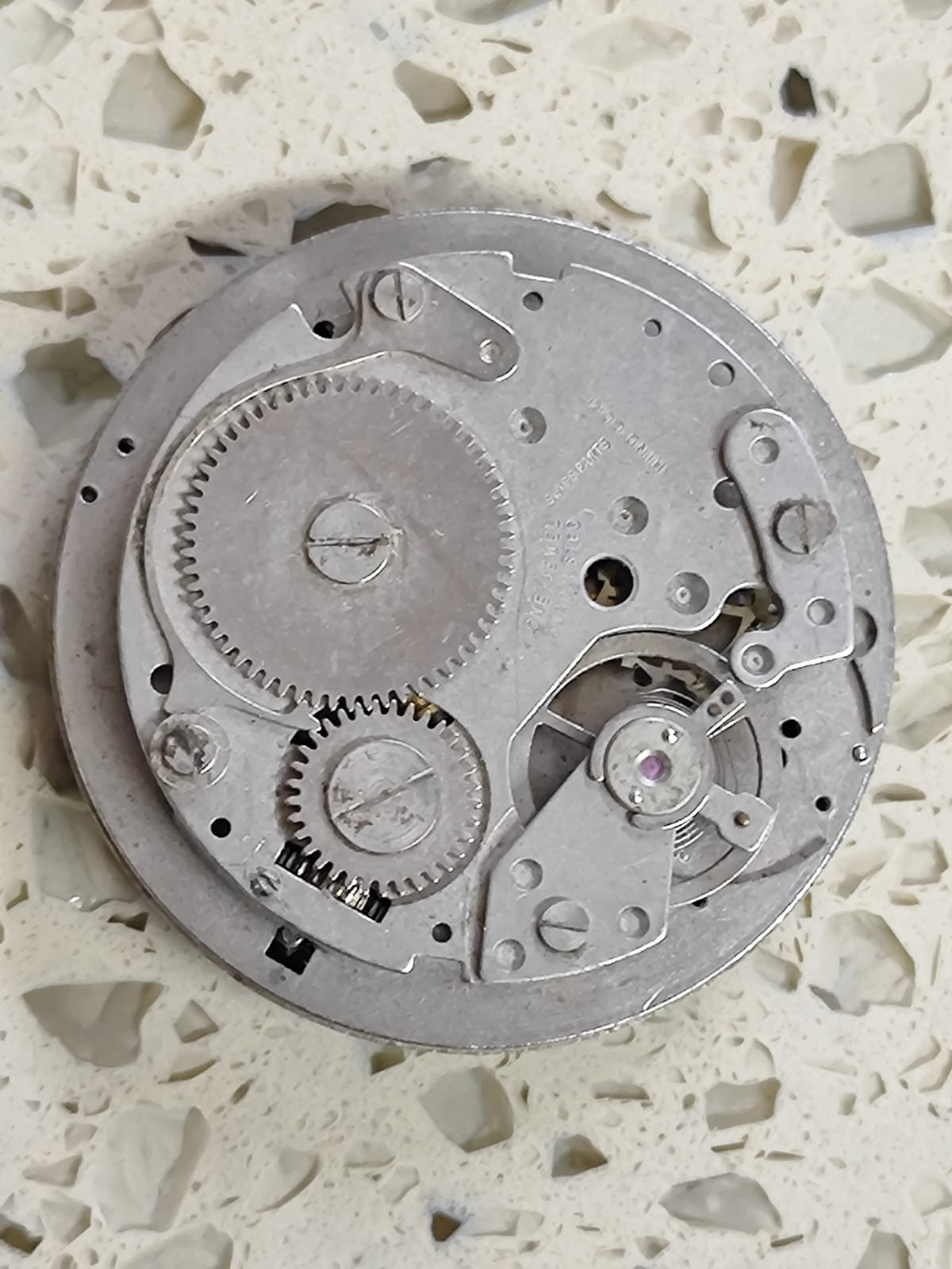 BF 866 Movement with Dial Not work balance Good Used for parts Vintage