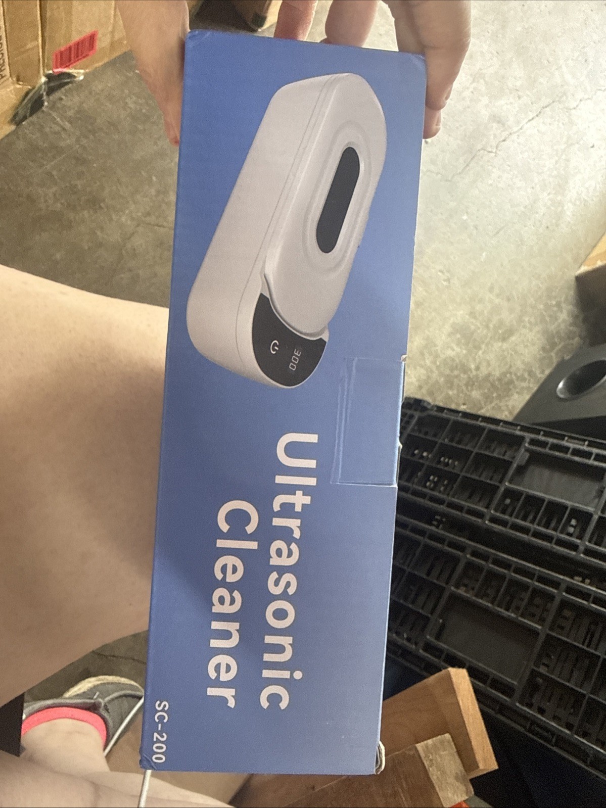 Ultrasonic Jewelry Cleaner Professional 400ml 48kHz Portable – White