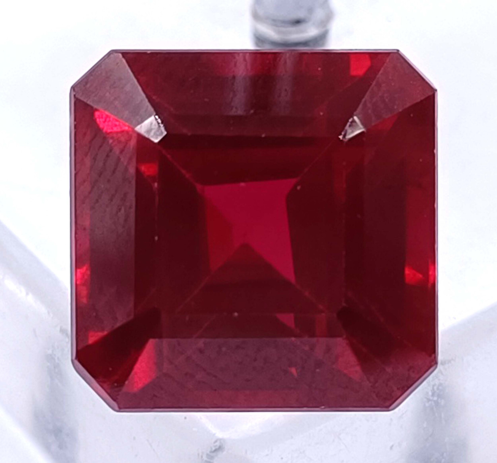 Gorgeous 15 Ct Natural Red Ruby EGL Certified Emerald Cut Loose Gemstone MND