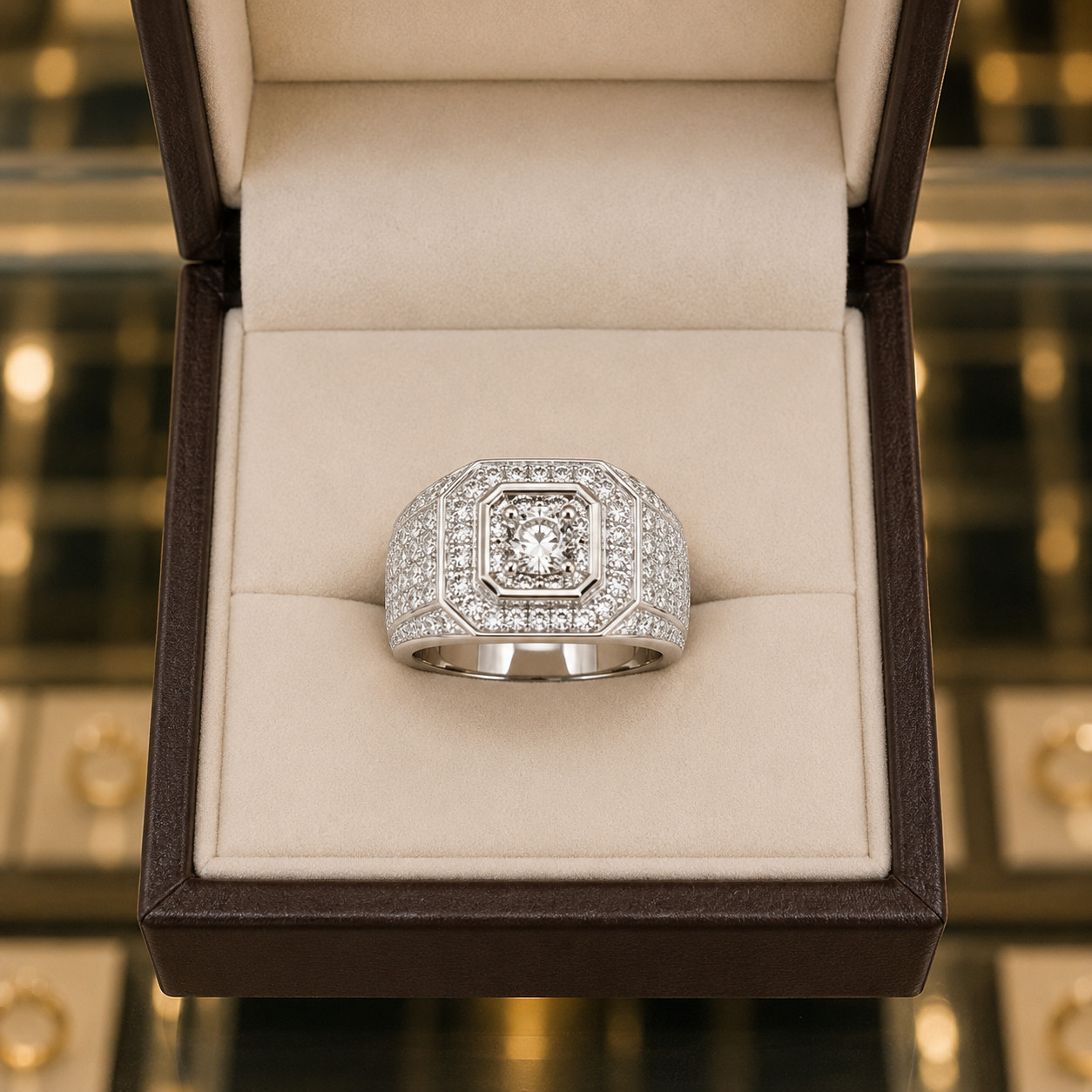 Natural Diamond Round Cut 14K Gifted Engagement Ring Solid White Gold 1.20 Ct