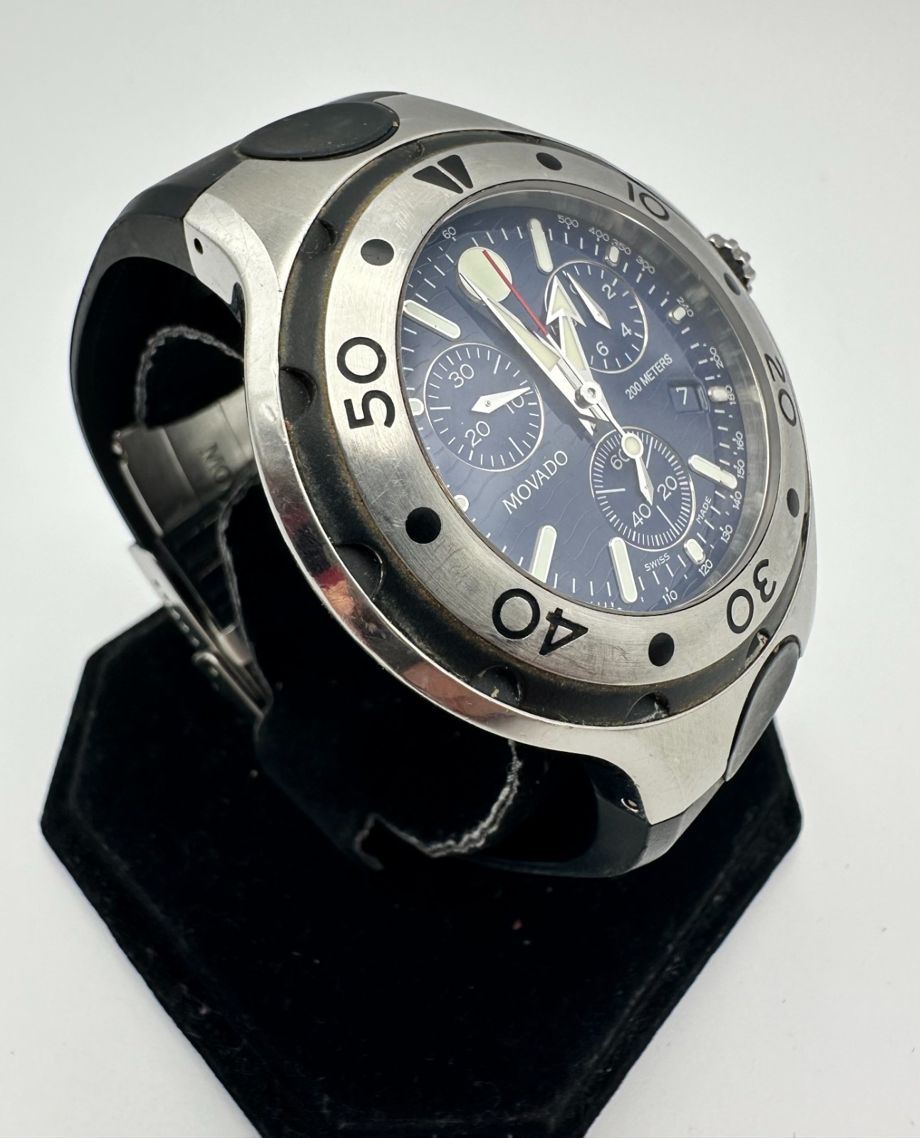 MOVADO Series 800 Chronograph, 45mm Quartz Watch, Ref. 84 C5 1896.1; Free Ship!
