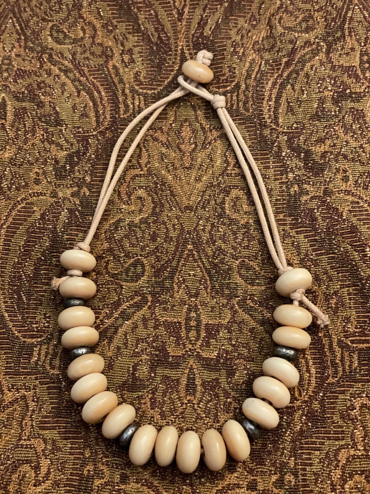 Susan Cummings tagua nut necklace