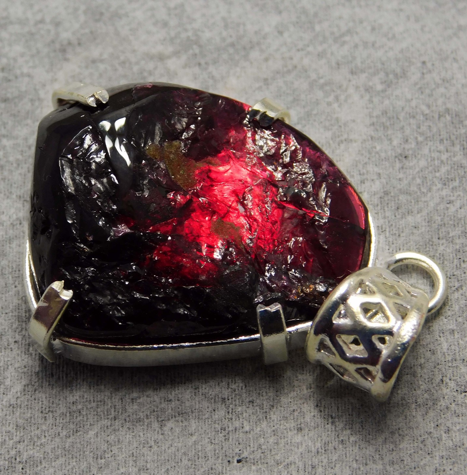 73.45 Ct Certified Natural PAINITE 925 Solid Silver Pendant Gemstone