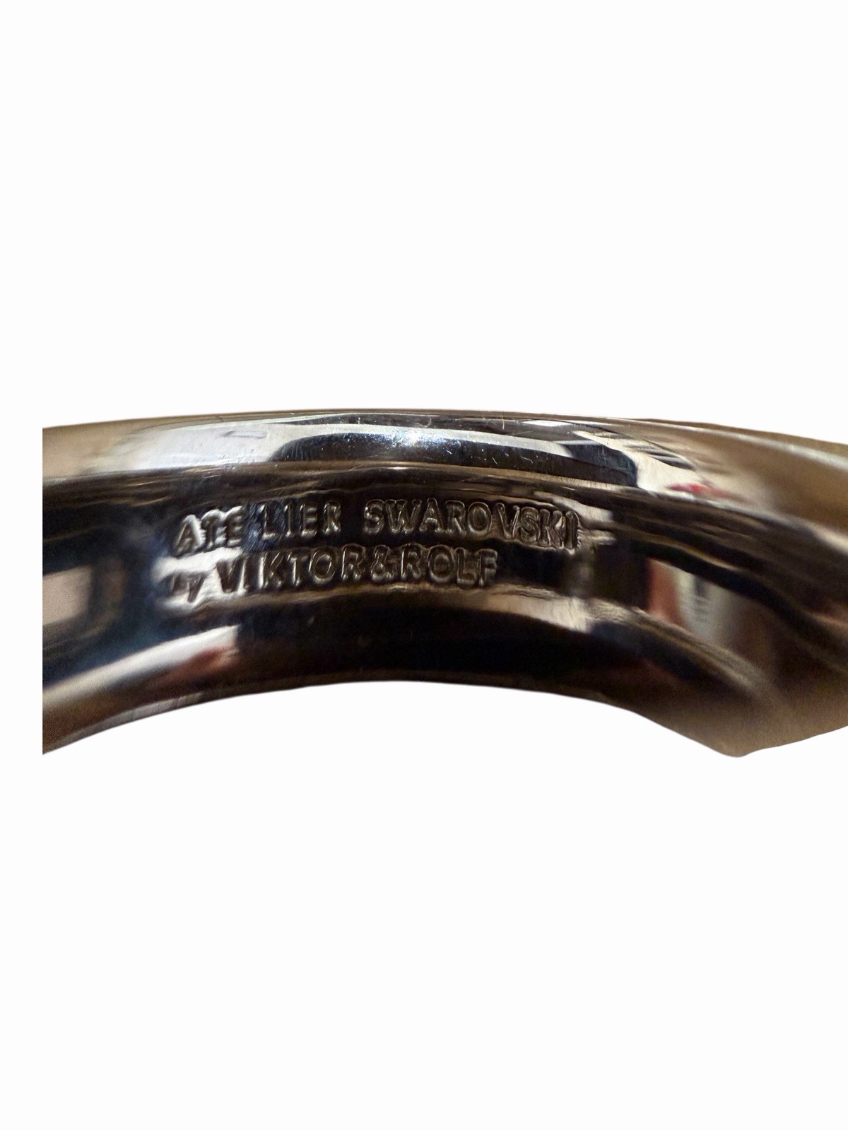 Atelier Swarovski by Viktor & Rolf Crystal and Onyx Ring Size 5.25