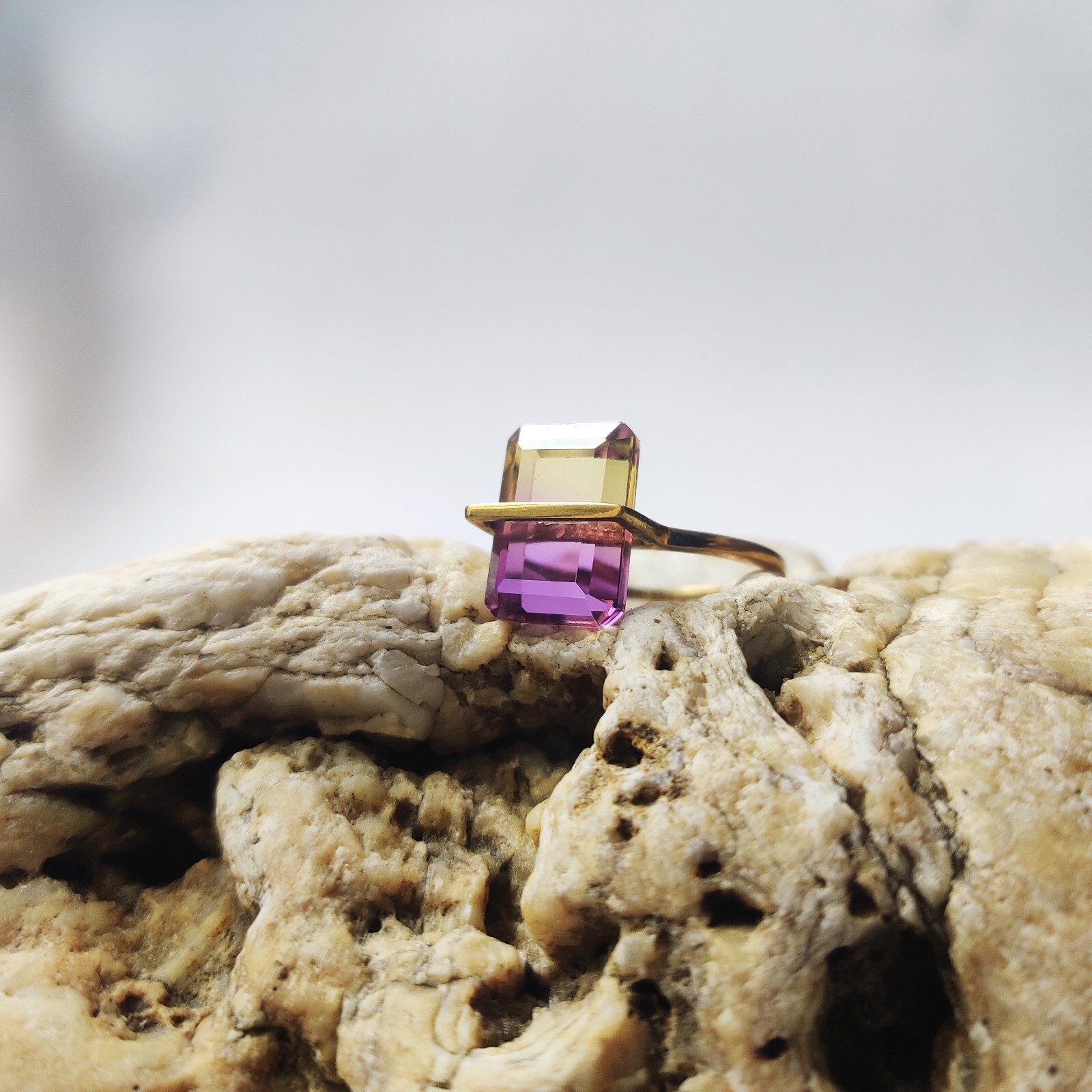 925 Starling Silver Created Amethyst Ring Size 7 Handmade Art And Deco Victorian