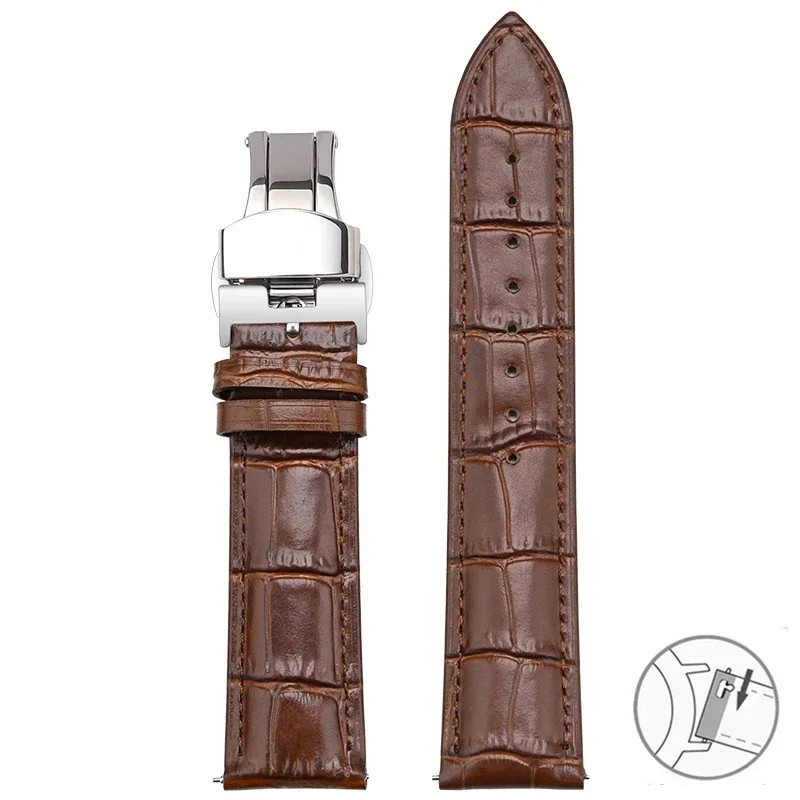 Watch Repair Genuine Cowhide Quick Release Strap Fit Tissot Watches