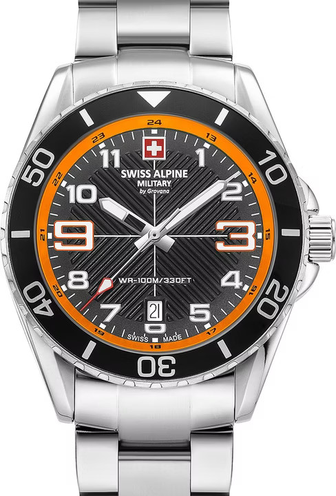 Swiss Alpine Military Black Dial Men’s Watch Swiss Made 7029.1139