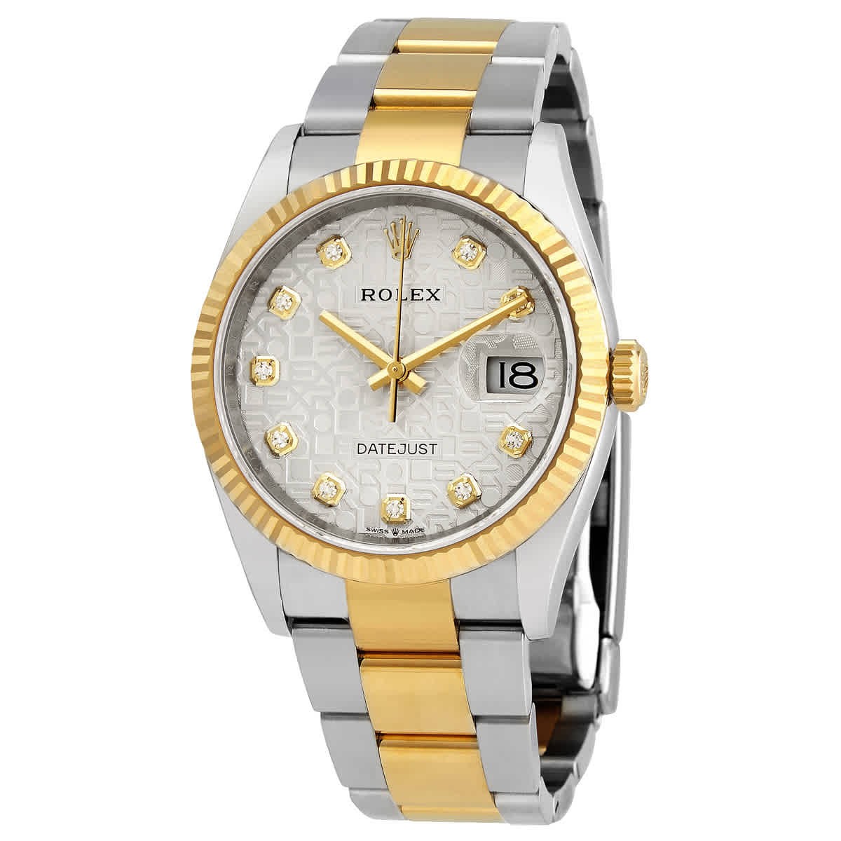 Rolex Datejust 36 Silver Jubilee Diamond Dial Men’s Stainless Steel and 18kt