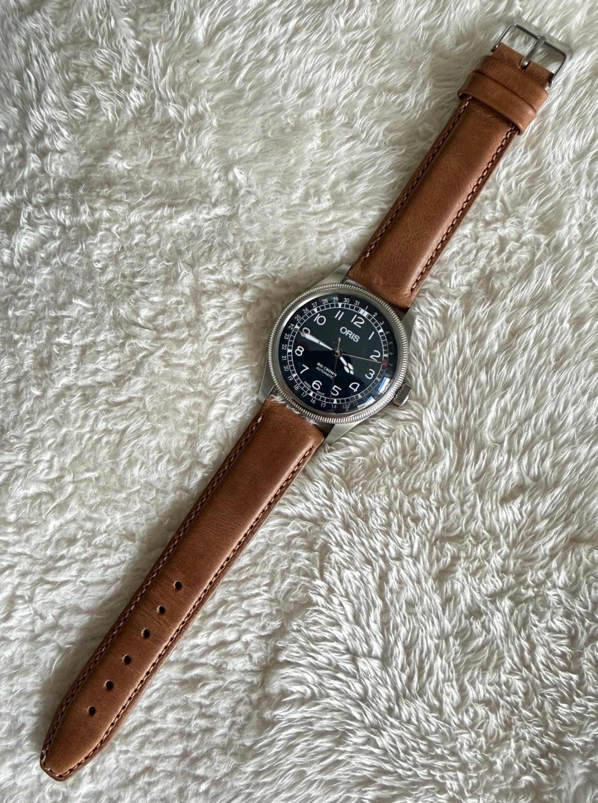 Preowned – Leather G & CO STRAPS – The ALEXANDER – CAMEL Color – 20MM – EXC COND