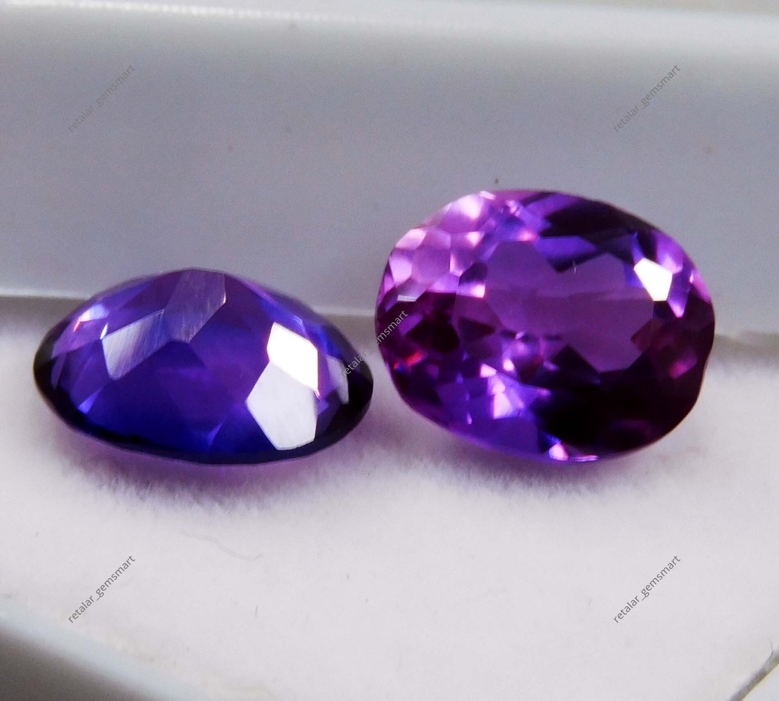 2 Pcs Natural CERTIFIED Tanzanite Rare Purple Oval Cut 8×7 mm Loose Gems Pair
