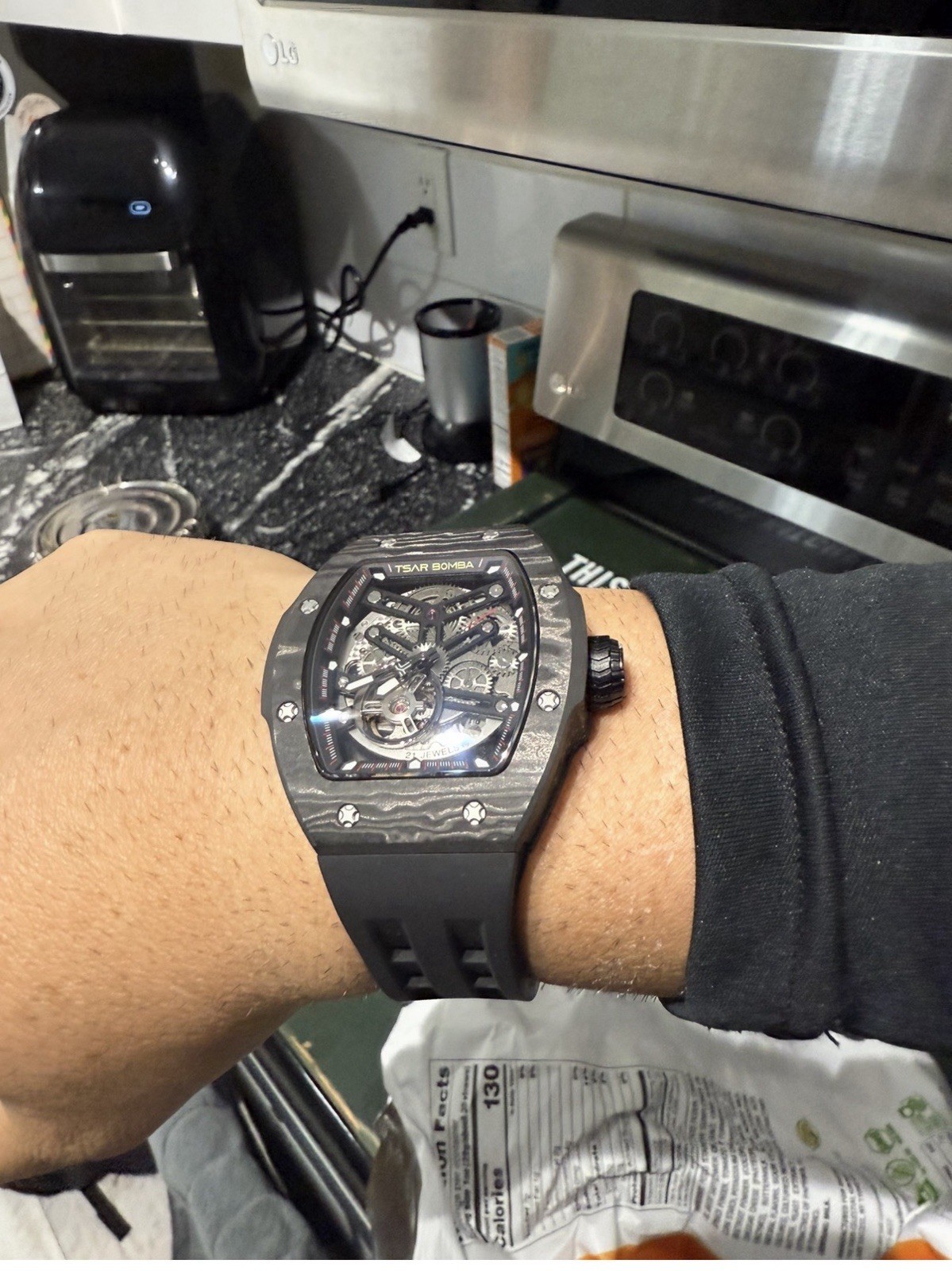 TSAR BOMBA Atomic Watch Interchangeable FULL CARBON FIBER EDITION (54/300) RARE
