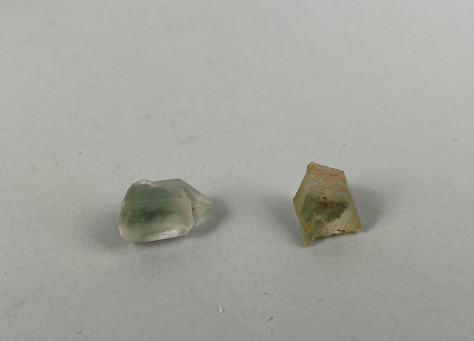NATURAL UNTREATED 15.5 Carat green clear Quartz Mined in MONTANA USA
